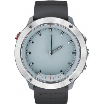 Смарт-часы GEOZON G-SM03SVR HYBRID SILVER (Black + gray strap)