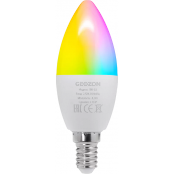 Умная LED лампа GEOZON RG-02 RGB / E14 white